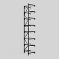 Longspan Metal Shelving - 4200mm High - Add-On Bay - Mesh Shelf