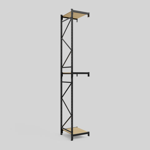 Longspan Metal Shelving - 4200mm High - Add-On Bay - Particleboard Shelf