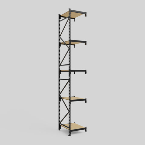 Longspan Metal Shelving - 4200mm High - Add-On Bay - Particleboard Shelf