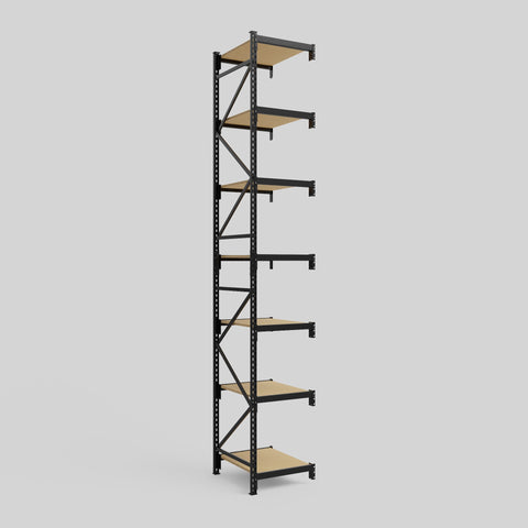 Longspan Metal Shelving - 4200mm High - Add-On Bay - Particleboard Shelf
