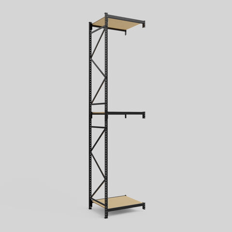 Longspan Metal Shelving - 4200mm High - Add-On Bay - Particleboard Shelf