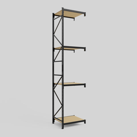 Longspan Metal Shelving - 4200mm High - Add-On Bay - Particleboard Shelf