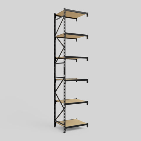 Longspan Metal Shelving - 4200mm High - Add-On Bay - Particleboard Shelf