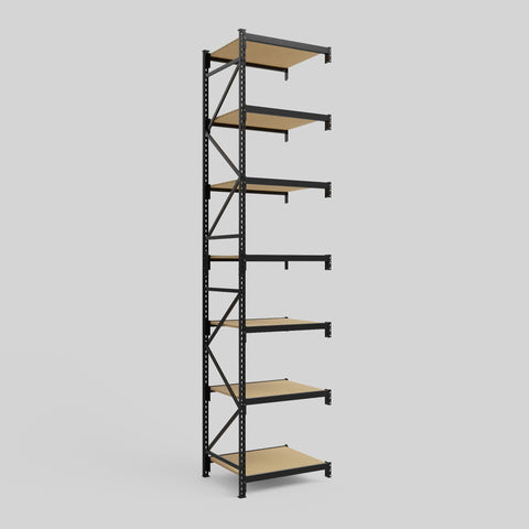 Longspan Metal Shelving - 4200mm High - Add-On Bay - Particleboard Shelf