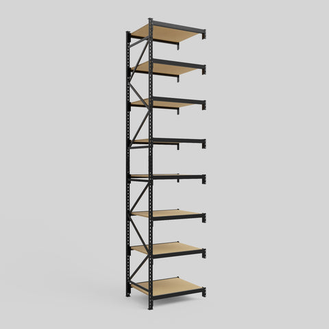 Longspan Metal Shelving - 4200mm High - Add-On Bay - Particleboard Shelf