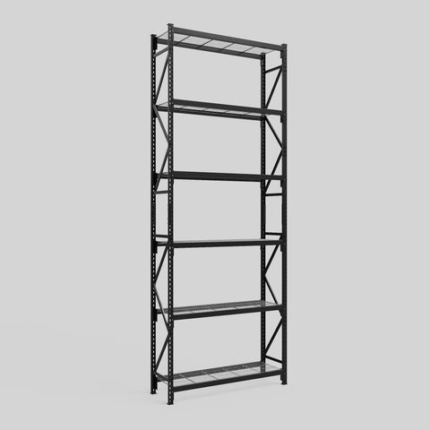 Longspan Metal Shelving - 4200mm High - Full Bay - Mesh Shelf