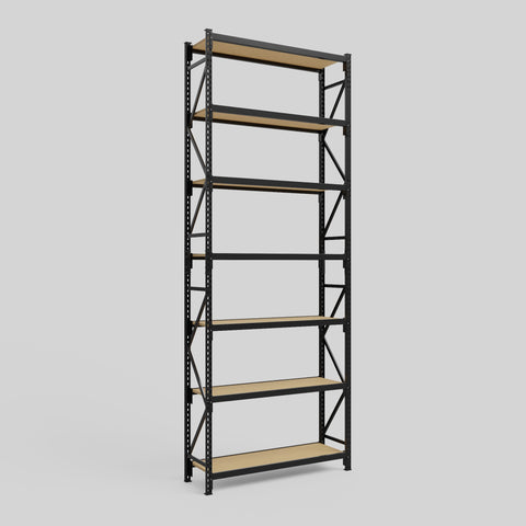 Longspan Metal Shelving - 4200mm High - Full Bay - Particleboard Shelf