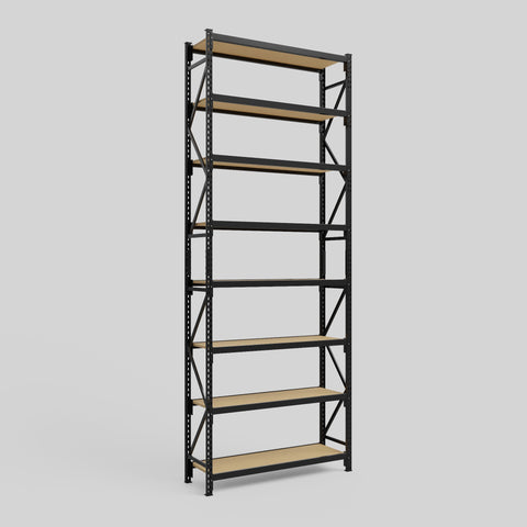 Longspan Metal Shelving - 4200mm High - Full Bay - Particleboard Shelf