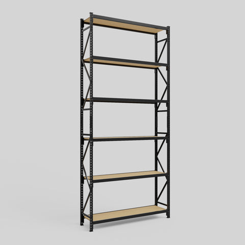 Longspan Metal Shelving - 4200mm High - Full Bay - Particleboard Shelf