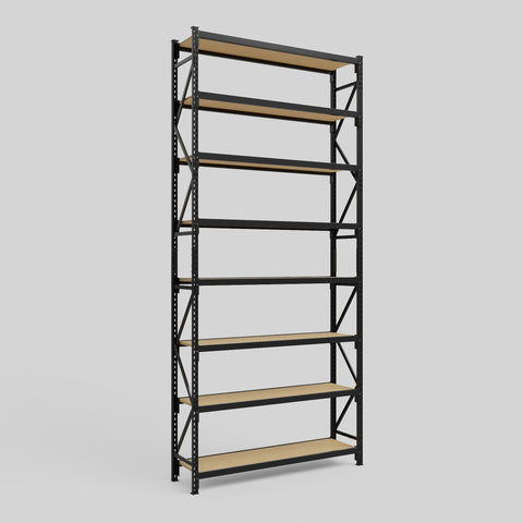Longspan Metal Shelving - 4200mm High - Full Bay - Particleboard Shelf