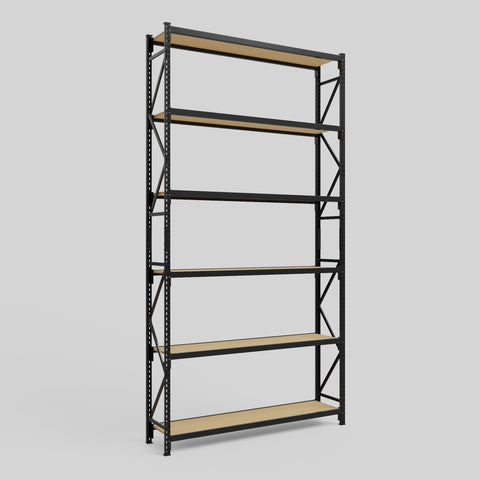Longspan Metal Shelving - 4200mm High - Full Bay - Particleboard Shelf