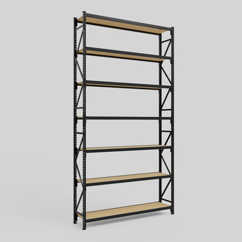 Longspan Metal Shelving - 4200mm High - Full Bay - Particleboard Shelf