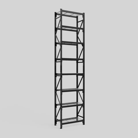 Longspan Metal Shelving - 4200mm High - Full Bay - Mesh Shelf