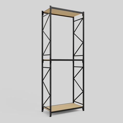 Longspan Metal Shelving - 4200mm High - Full Bay - Particleboard Shelf