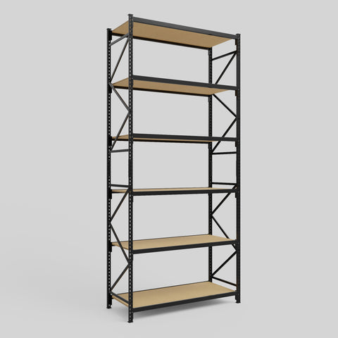 Longspan Metal Shelving - 4200mm High - Full Bay - Particleboard Shelf