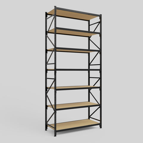 Longspan Metal Shelving - 4200mm High - Full Bay - Particleboard Shelf