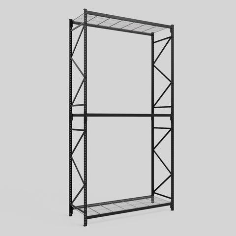 Longspan Metal Shelving - 4200mm High - Full Bay - Mesh Shelf