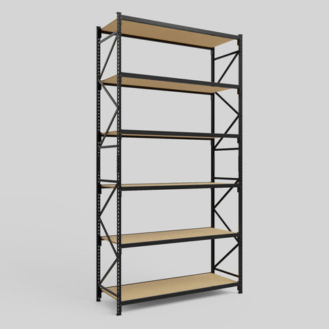 Longspan Metal Shelving - 4200mm High - Full Bay - Particleboard Shelf