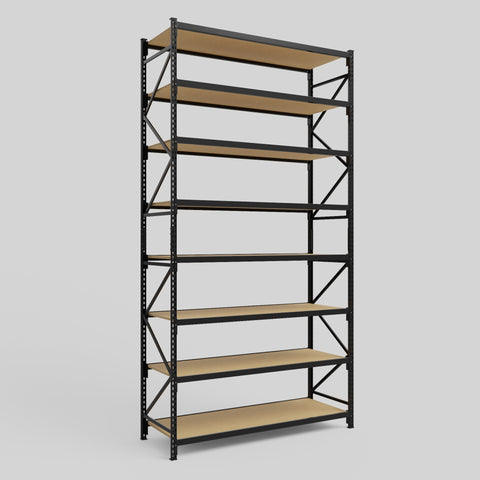 Longspan Metal Shelving - 4200mm High - Full Bay - Particleboard Shelf