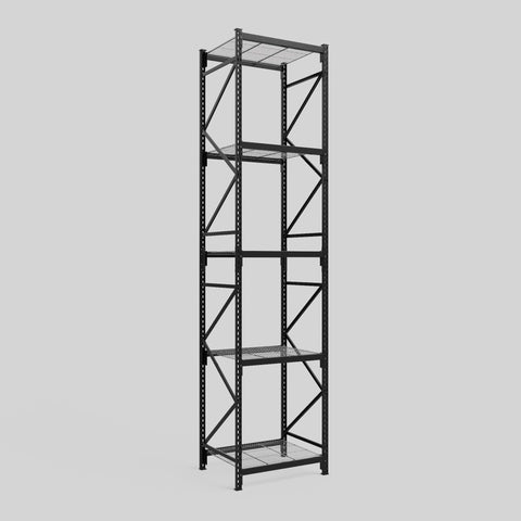 Longspan Metal Shelving - 4200mm High - Full Bay - Mesh Shelf