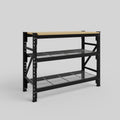 Longspan Work Bench - Steel Mesh Shelves