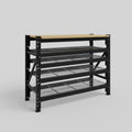 Longspan Work Bench - Steel Mesh Shelves