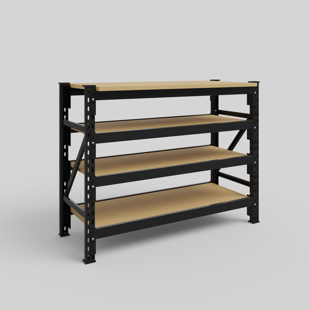 Longspan Work Bench - Particleboard Shelves – Steelspan Storage Systems