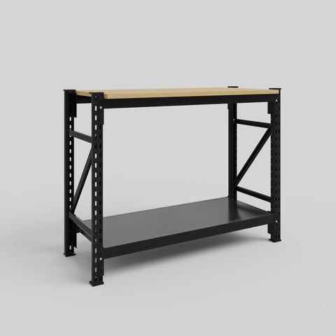 Longspan Work Bench - Steel Shelves