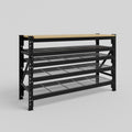 Longspan Work Bench - Steel Mesh Shelves