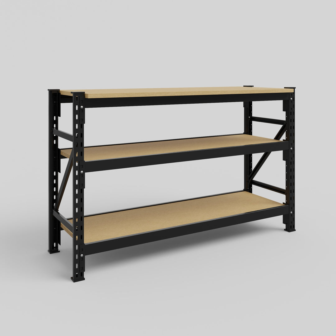 Longspan Work Bench - Particleboard Shelves – Steelspan Storage Systems