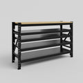 Longspan Work Bench - Steel Shelves