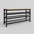 Longspan Work Bench - Steel Mesh Shelves