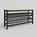 Longspan Work Bench - Steel Mesh Shelves