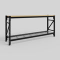 Longspan Work Bench - Steel Mesh Shelves