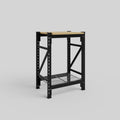 Longspan Work Bench - Steel Mesh Shelves