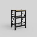 Longspan Work Bench - Steel Mesh Shelves