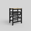 Longspan Work Bench - Steel Mesh Shelves