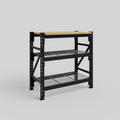 Longspan Work Bench - Steel Mesh Shelves