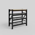 Longspan Work Bench - Steel Mesh Shelves