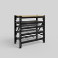 Longspan Work Bench - Steel Mesh Shelves