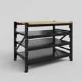 Longspan Work Bench - Steel Shelves