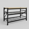 Longspan Work Bench - Steel Mesh Shelves