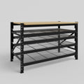 Longspan Work Bench - Steel Mesh Shelves