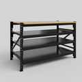 Longspan Work Bench - Steel Shelves