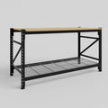 Longspan Work Bench - Steel Mesh Shelves