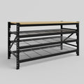 Longspan Work Bench - Steel Mesh Shelves