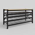 Longspan Work Bench - Steel Mesh Shelves