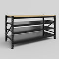Longspan Work Bench - Steel Shelves