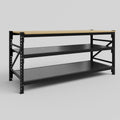 Longspan Work Bench - Steel Shelves