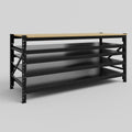 Longspan Work Bench - Steel Shelves